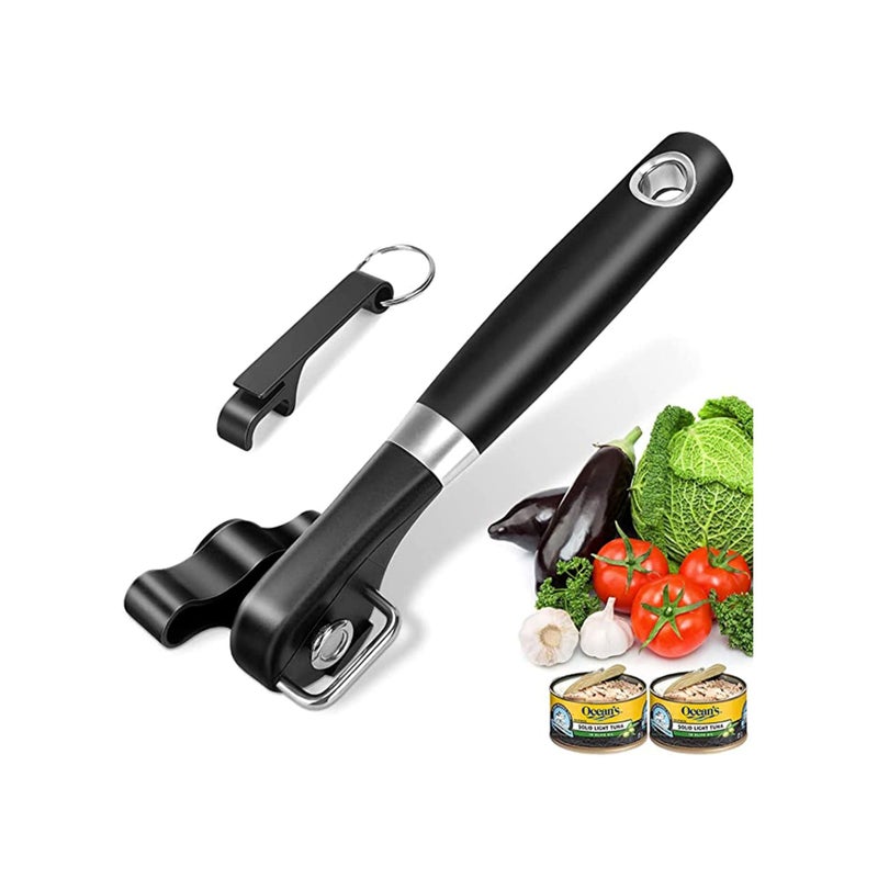 SOLARAE Can Opener, Kitchen Safety for Restaurant No Sharp Edges Arthritis Camping Can Open tool Side Cut Manuel Hand Held Smooth Edge Ergonomic - Image 1