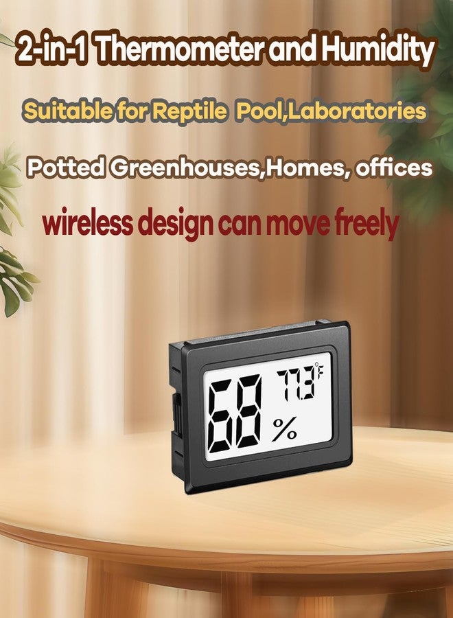 Fembemok Reptile Thermometer and Humidity Gauge for Breeding Box Temperature and Humidity Monitor 3PCS Reptile Thermometer Hygrometer Adhesive for Amphibians，Reptiles Tank Accessories for Lizards Turtles - Image 5