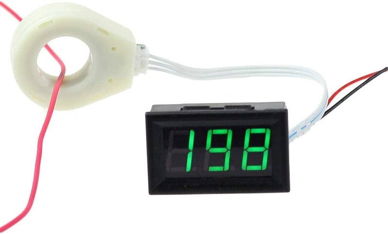 bayite DC 5-120V 400A Mini Digital Current Voltage Amp Meter Gauge with Hall Effect Sensor Transformer - Image 1