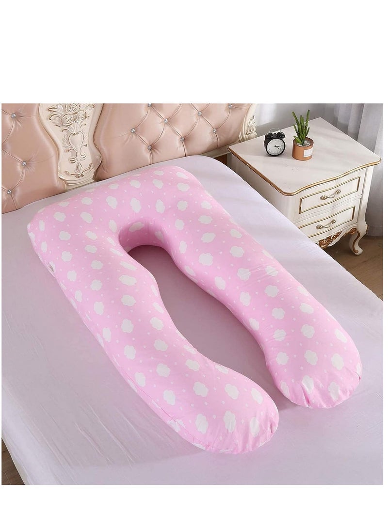 Bluejw U-Shaped Full Body Pregnancy Cotton Pillow 80x155cm - Image 1