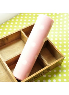 Wardrobe Moisture-proof Mat Printed Cabinet Drawer Mat Kitchen Waterproof Mat Drawer Mat Paper Shoe Cabinet Mat-Color:Foundation White Wave Dot-Specifications:30*200cm