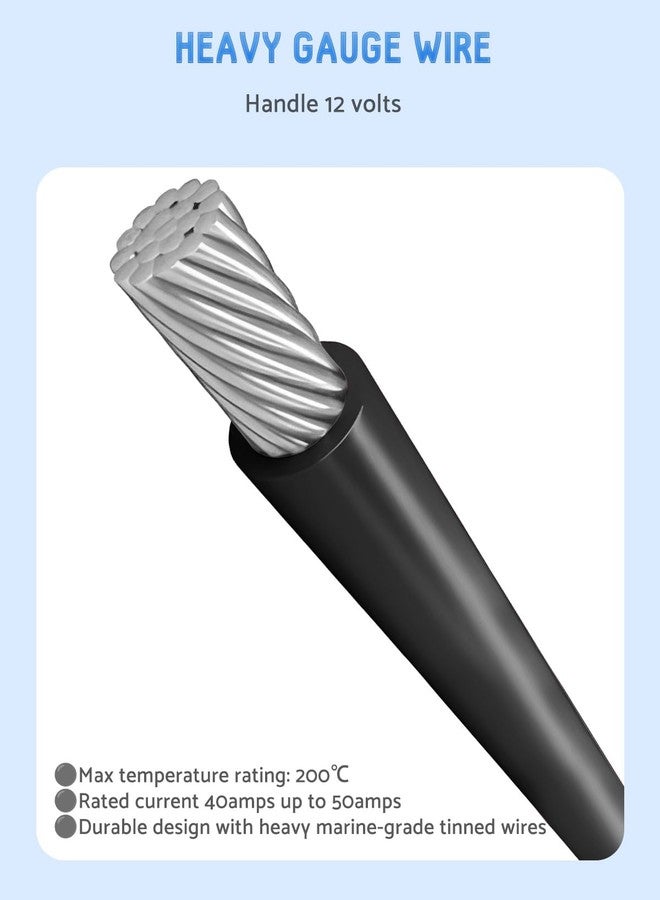 HKAIMING Trolling Motor Plug,Trolling Motor Plug and Receptacle 12v for Minn Kota,Waterproof Trolling Motor Quick Connect,Heavy-Duty Male and Female Trolling Motor Connector - Image 3