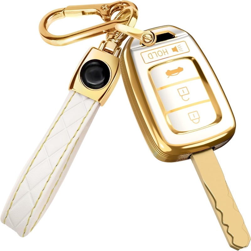 Lucrum Honda Key Fob Cover with Leather Keychain - Image 1