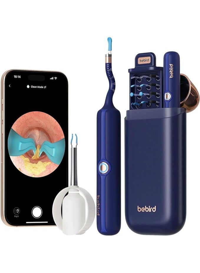 Bebird Earsight Plus: Ear Wax Removal Tool Camera & Light, Visual Earwax Cleaner with Cleaning Kit As Spade/Spoon/Picker/Tweezers Clean Ears for Family, Ear-Scope Wireless WiFi Connect (Dark Blue) - Image 4