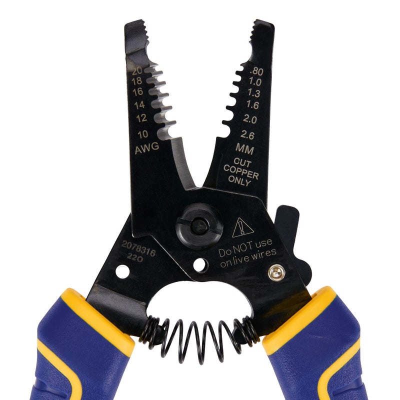 IRWIN VISE-GRIP Wire Stripping Tool/Wire Cutter, 6-Inch (2078316) - Image 2