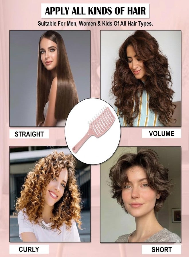 Lobe Miracle Painless Detangling Hair Brush - Professional Hairbrush for Frizz-Free Curly & Straight Hair - Portable & Lightweight Comb for Smooth Hair, Reduced Breakage & Salon Styling & Detangle Hair Comb Brush - Image 4