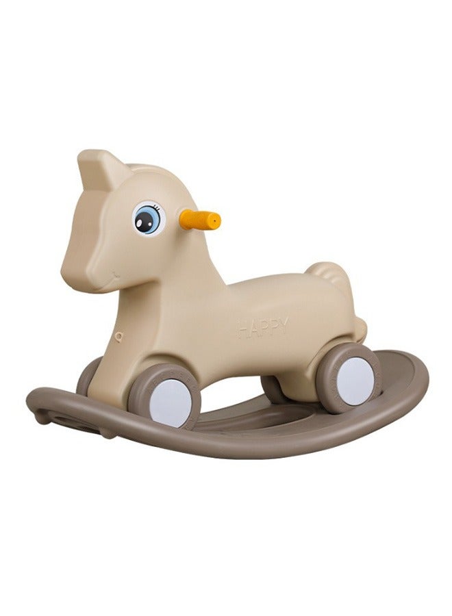 JCB CHIC 2 in1 rocking hourse for toddlers 1-3 years , Kids Love Rocking Horse  whoth detachable balance board and 4 smooth wheels ,Balance Bike Toys Baby Rocking Horse Ride On Toys(K-616) - Image 1