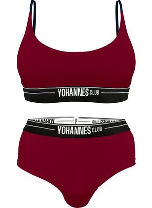 Yohannes Club Yohannesclub, Women, Underwear Set, (Bralet-Hipster), Claret Red  - Image 4
