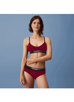 Yohannes Club Yohannesclub, Women, Underwear Set, (Bralet-Hipster), Claret Red  - Image 1