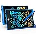 TEKFUN 2 Pack LCD Writing Tablet with AntiLost Stylus 10in Erasable Doodle Board Coloring Drawing Pad for Kids Car Trip Educational Toys Birthday Gift for 3 4 5 6 7 Girls Boys Toddler 2Blue - Image 4