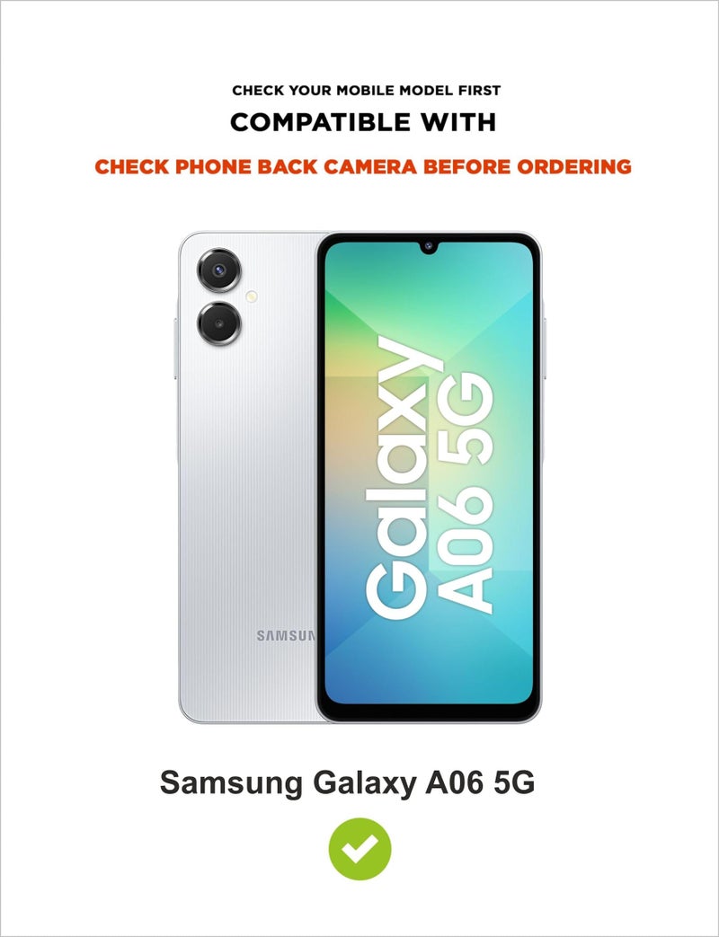 SBMS Silicone Back Cover Case for Samsung Galaxy A06 5G | Soft Micro-Fibre Lining Inside | Camera Protection Bump | Shockproof Back Cover Case for Samsung A06 5G (Black) - Image 5