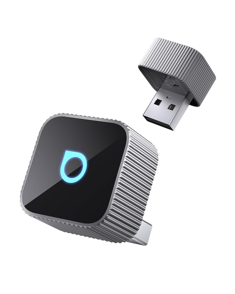 Ottocast محول Mini Cube 3.0 اللاسلكي لـ CarPlay و Android Auto 2026 - توصيل وتشغيل، إعادة اتصال سريعة تلقائيًا (فضي) - Image 1