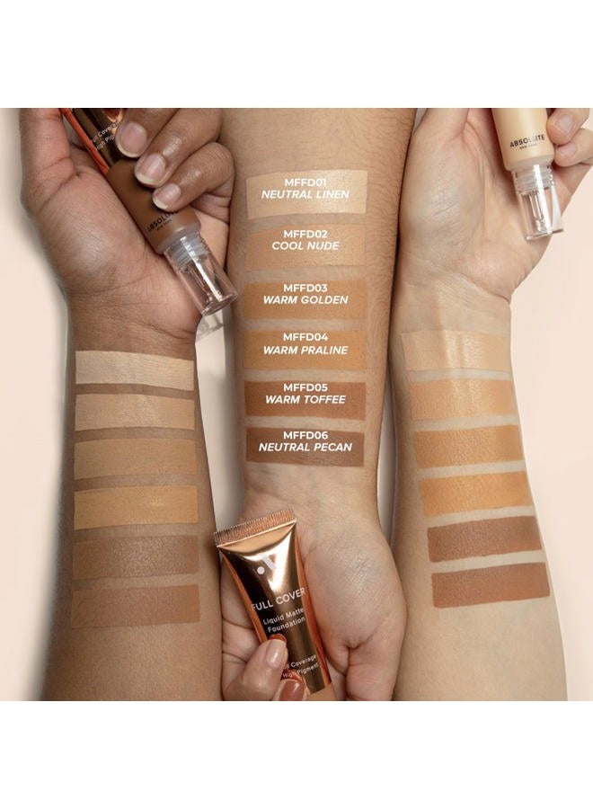 Absolute New York Full Cover Liquid Matte Foundation (Neutral Maple) - Image 2
