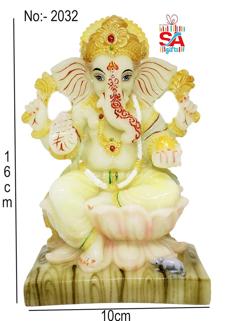 Sai Amrut S A Gifts Sai Amrut Lord Ganpati Glowing Radium Ganesh Idol - Image 2