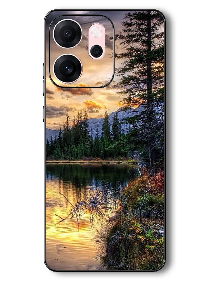 Theodor Case Compatible with Oppo Reno 14 F 6.57 Inch Protection Shockproof Bumper Cover Nature - Image 1