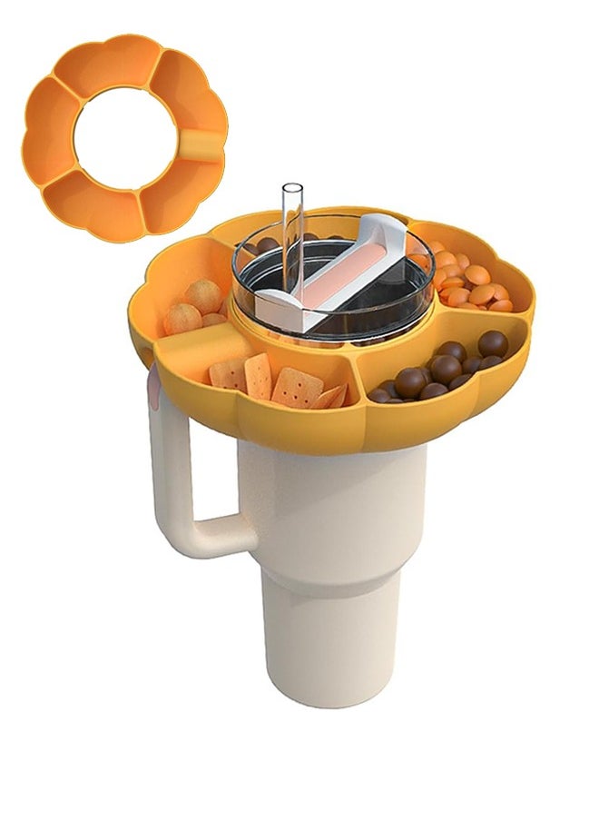 Sweet Life - 40oz Snack Bowl for Stanley Cup, Reusable Ring Compatible, Tumbler with Handle, Cute Water Bottle Accessories Long Silione - Image 1