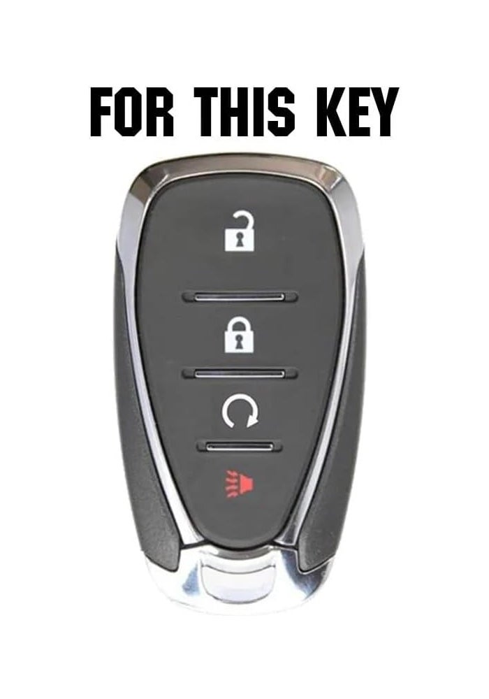 QASULER Silicone Car Key Case Cover for Chevrolet - Image 2