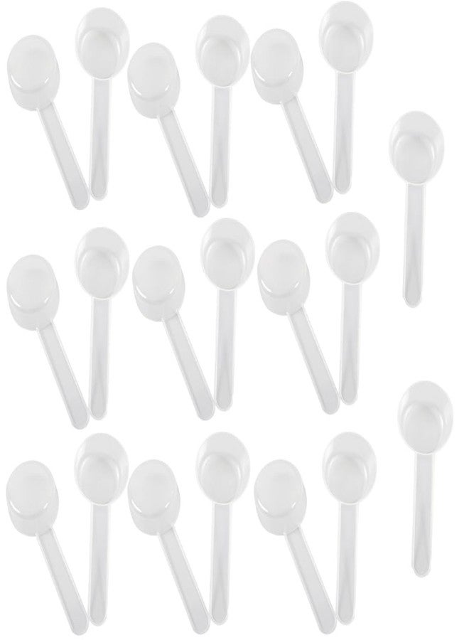 BFLCTTBD 20 Pcs 30ml Long Handle Plastic Measuring Scoops Milk Powder Scoops Baking Measuring Spoons For Cosmetics Face Mask Cooking Spice Jars - Image 1