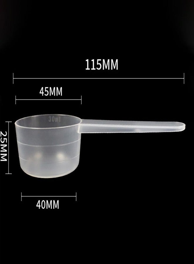 BFLCTTBD 20 Pcs 30ml Long Handle Plastic Measuring Scoops Milk Powder Scoops Baking Measuring Spoons For Cosmetics Face Mask Cooking Spice Jars - Image 2