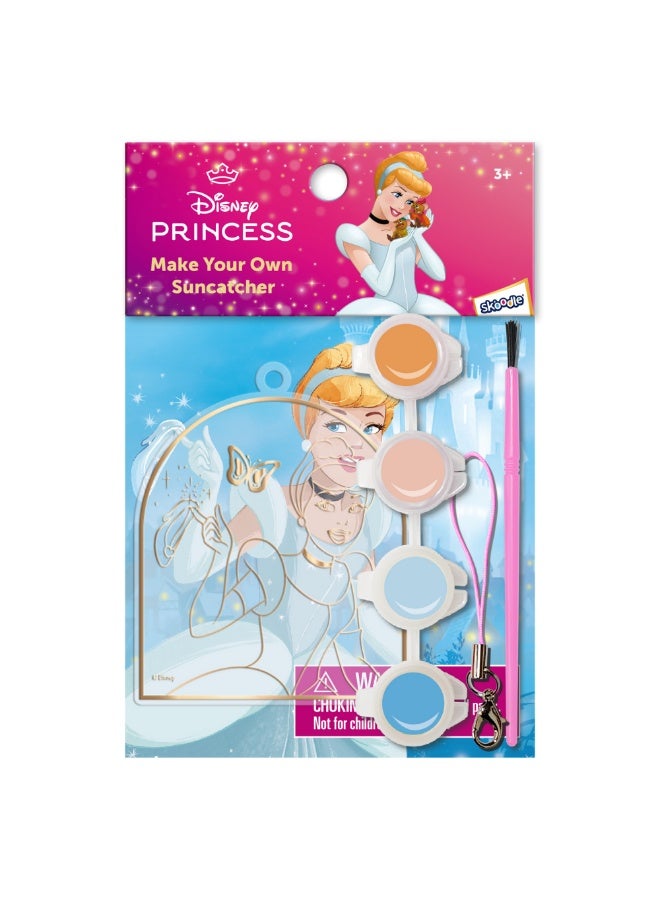 Disney Princess Cinderella Make Your Own Suncatcher | Painting Kit | Art & Craft For Kids | Fun Staycation Activity | Age 3+ - Image 1