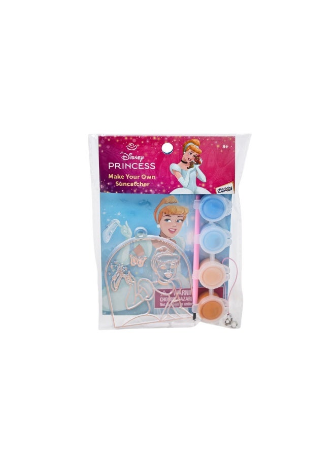 Disney Princess Cinderella Make Your Own Suncatcher | Painting Kit | Art & Craft For Kids | Fun Staycation Activity | Age 3+ - Image 2