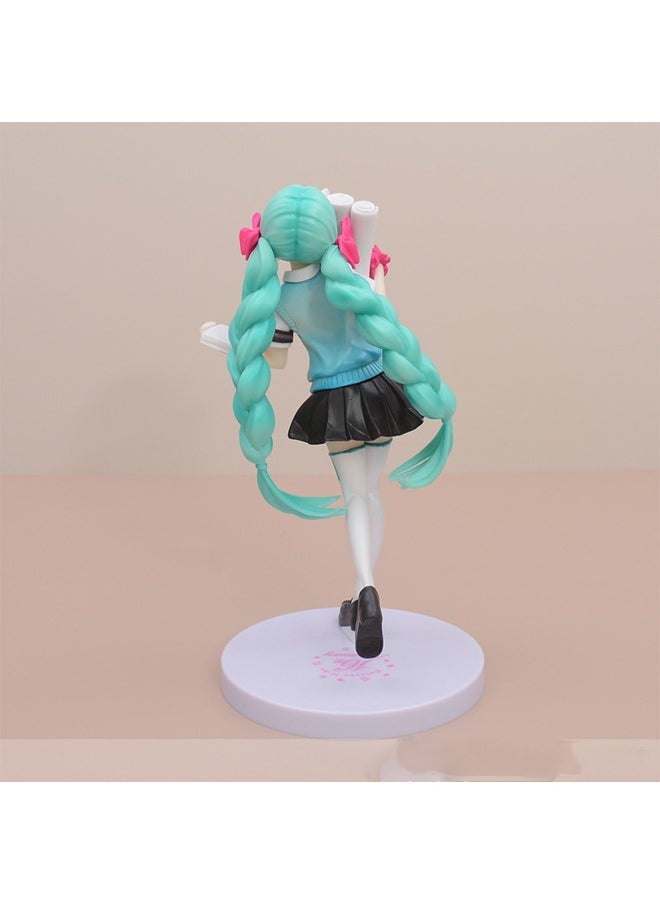 Hatsune 16th Anniversary Commemorative Booota Student School Uniform Double Ponytail Peripherals  - Image 2