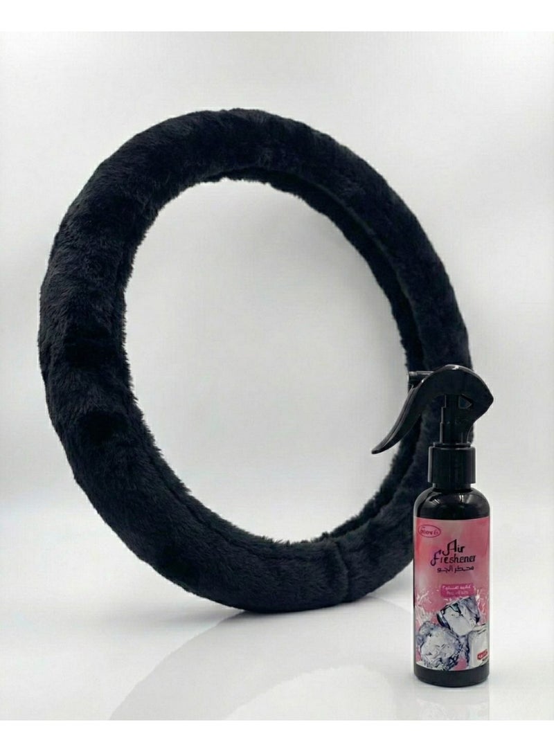 Fresh Steering Wheel Cover & Air Freshener Combo – Comfort Grip with Long-Lasting Freshness - Image 1