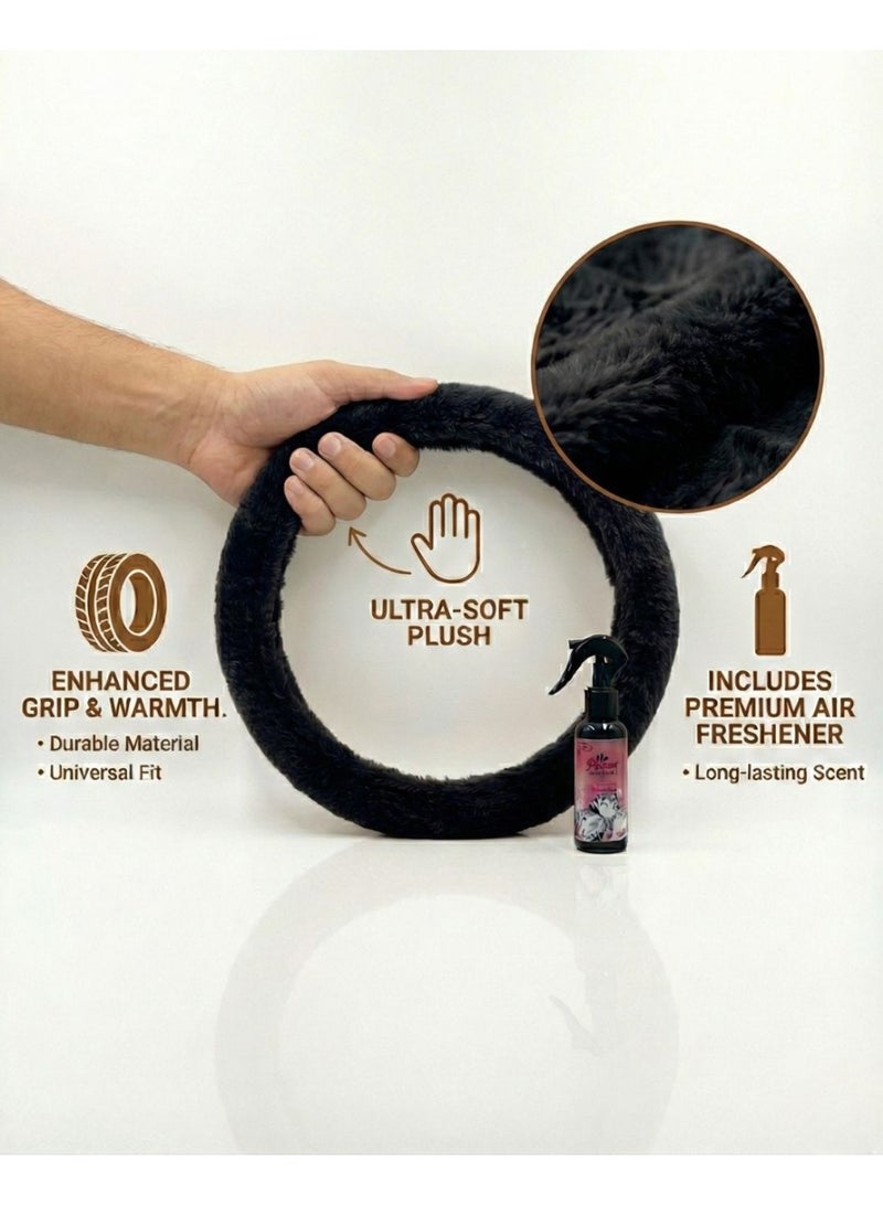 Fresh Steering Wheel Cover & Air Freshener Combo – Comfort Grip with Long-Lasting Freshness - Image 2