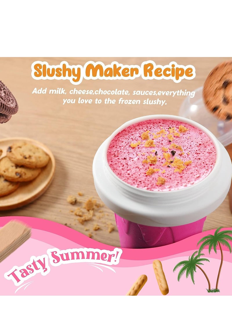 Cool Baby - COOLBABY slushie maker cup，magic quick frozen smoothies cup, cool stuff birthday gifts for kids (Pink) - Image 1