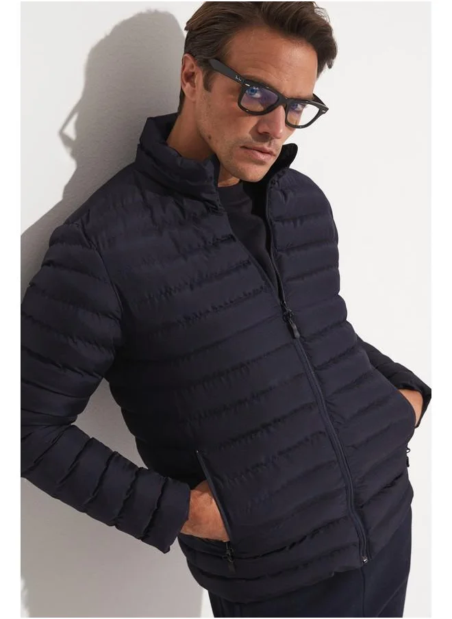 JUNE June Men Fiber Filled Coat Navy