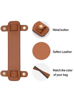 Shoulder Strap Pad Leather Fits for LV Neverfull Speedy PM MM GM More and  for M-CM Bag (9 x 4.5, Sallow)