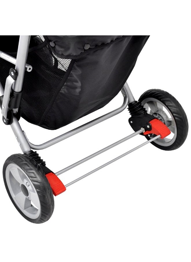 Generic Double Stroller, Double Stroller with Adjustable Backrest, Footrest, Foldable Design for Easy Transport.  - Image 5