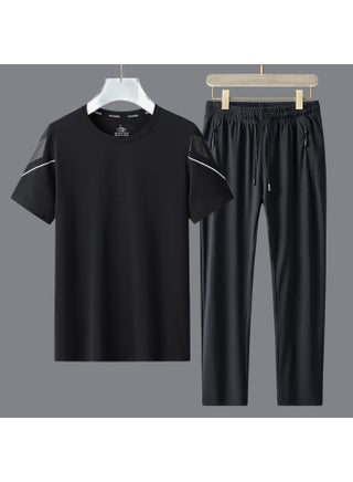 بدلة رياضية جديدة من خيوط الجليد للرجال - صيفية خفيفة وسريعة الجفاف - شورت كاجوال بأكمام قصيرة للمراهقين في الصيف - pzsku/ZB320E0D19E3656471EF1Z/45/1753980567/ebcbd89c-64b2-46f7-ad64-0fc1a3504dc1