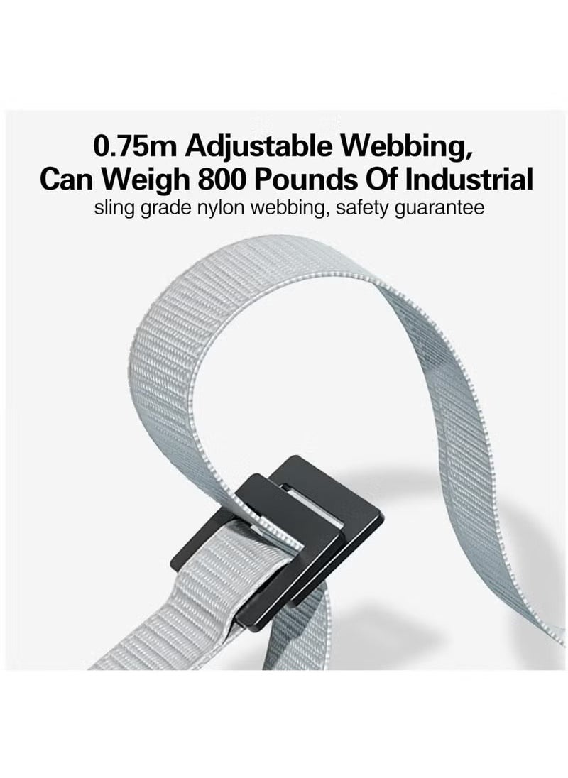Arabest Gymnastic Rings, Kids Pull Up Ring Support 400KG, Portable Adjustable Exercise Gymnastic Hanging Rings Pull Ups Training Tool,Home Fitness Equipment Rings for Children  - Image 2