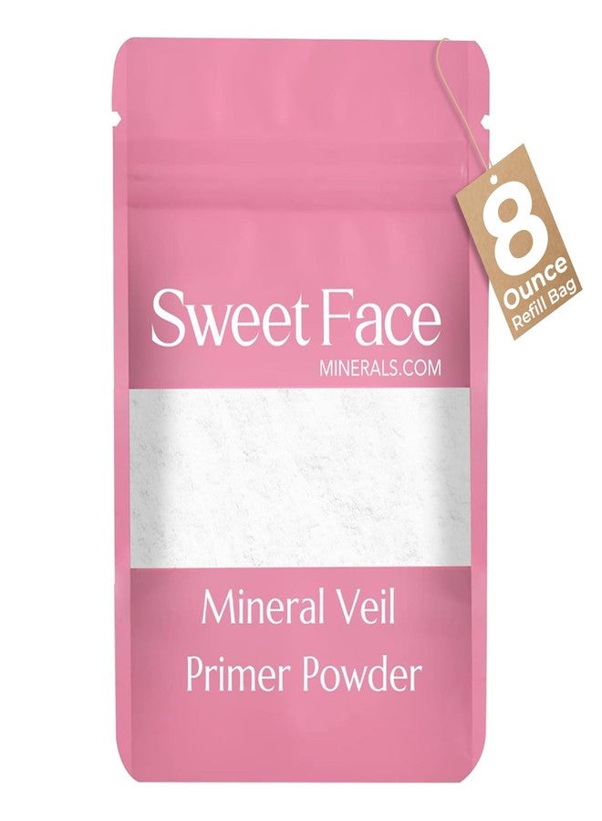 Sweet Face Minerals VEIL PRIMER BULK POWDER (8oz Refill Pouch) Matte Loose Minerals SPF 20 Oil Control Blurs Bare Face Extends Makeup Wear Melts Clear for Flawless Prep Before and Illuminating Setting Finish After - Image 1