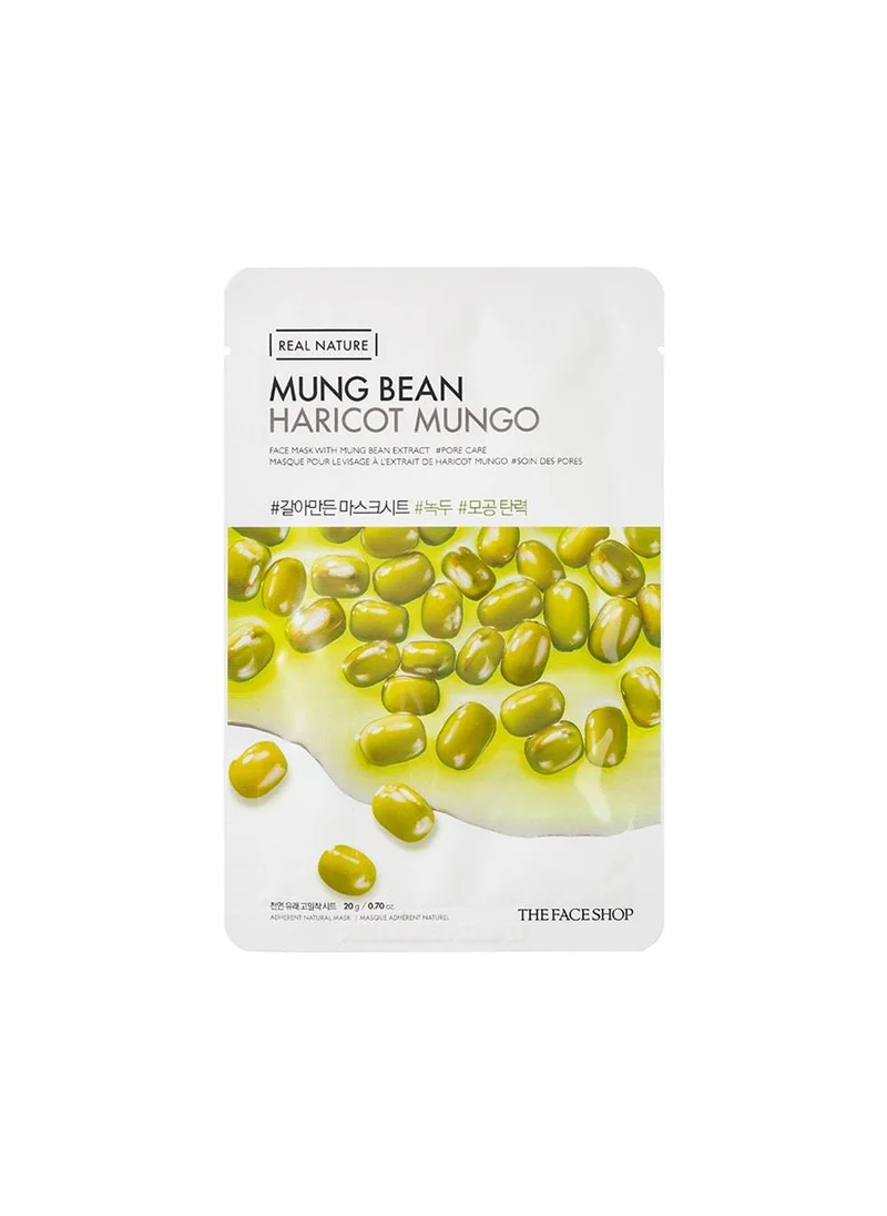 ذا فيس شوب THEFACESHOP REAL NATURE MUNG BEAN FACE MASK(GZ)