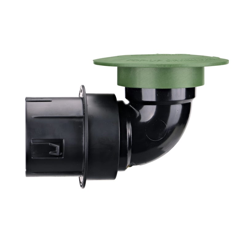 NDS 430 Pop-Up Drainage Emitter with Elbow and Adapter for 3 in. & 4 in. Drain Pipes, works with drainage systems including catch basins, Green Plastic - Image 4