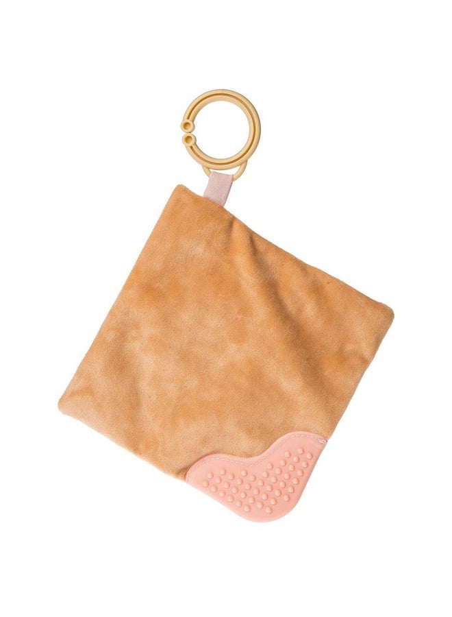 Mary Meyer Sweet Soothie Crinkle Teether Toy With Baby Paper And Squeaker 6 X 6Inches Sweet Latte - Image 2