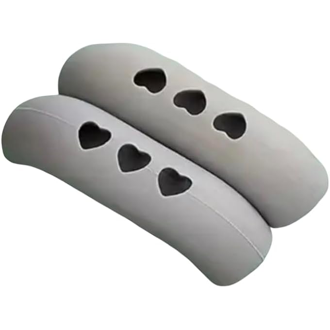 ريحني مقابض مقابض الأواني المصنوعة من السيليكون، مقاومة للحرارة، أغطية غير قابلة للانزلاق للأواني والمقالي، أغطية مضادة للحروق، واقيات مقابض المطبخ متينة وآمنة للاستخدام في غسالة الأطباق، عبوة من قطعتين باللون الرمادي - Image 3