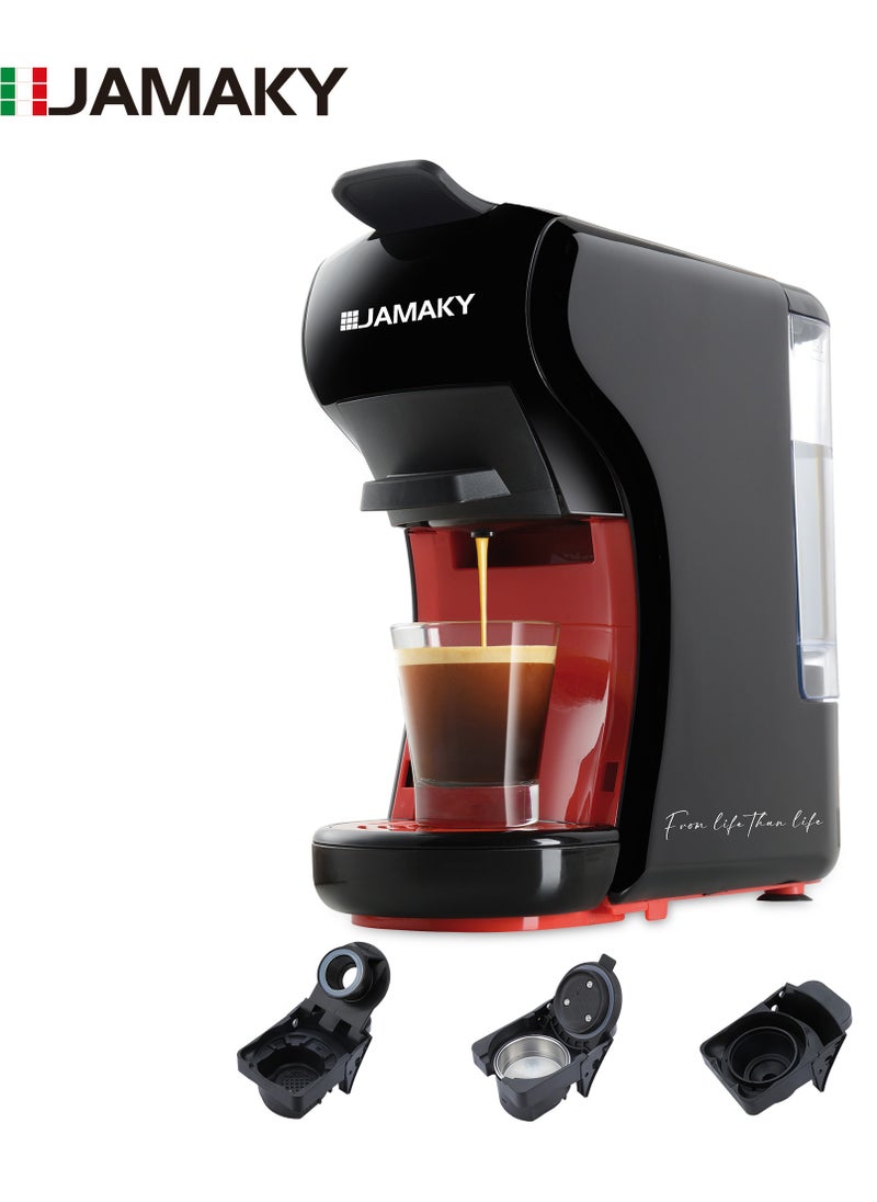 JAMAKY Jamaky JMK9012, Multi Capsule Coffee Machine -1450W - Black.  - Image 1