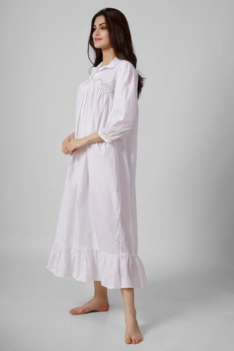 After Dark Gretel, Nightdress Vintage with Hand Smocking