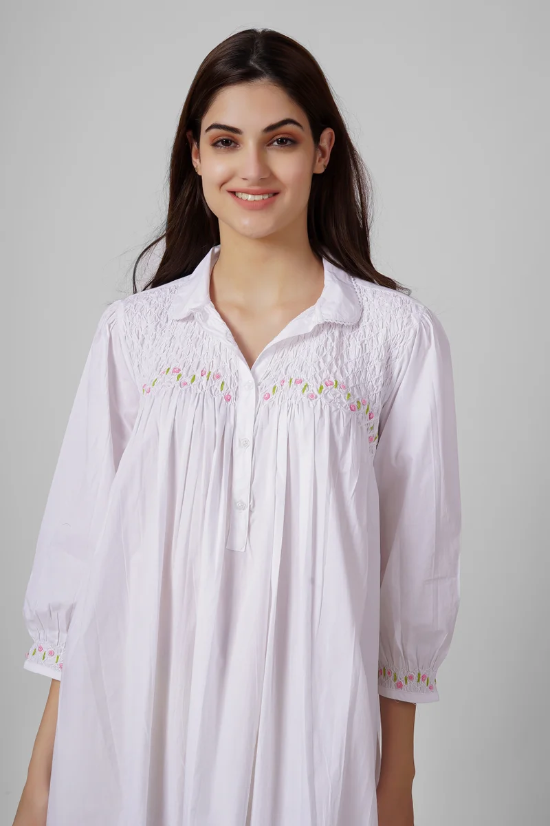 After Dark Gretel, Nightdress Vintage with Hand Smocking