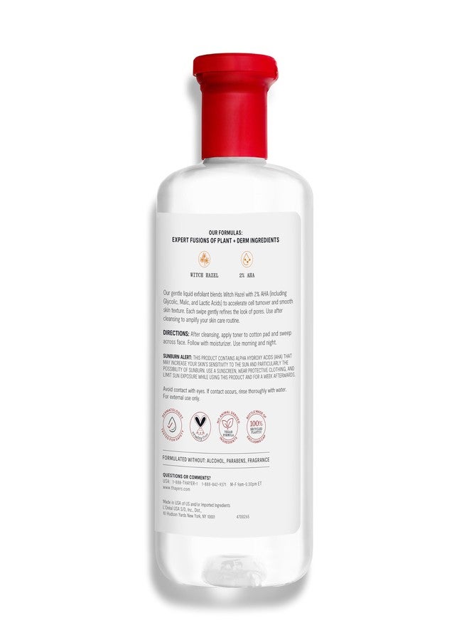 Thayers 2% AHA Exfoliating Toner with Glycolic Acid, Lactic Acid and Witch Hazel, Smoothing and Pore Refining Skin Care for All Skin Types, 12 Fl Oz - Image 2