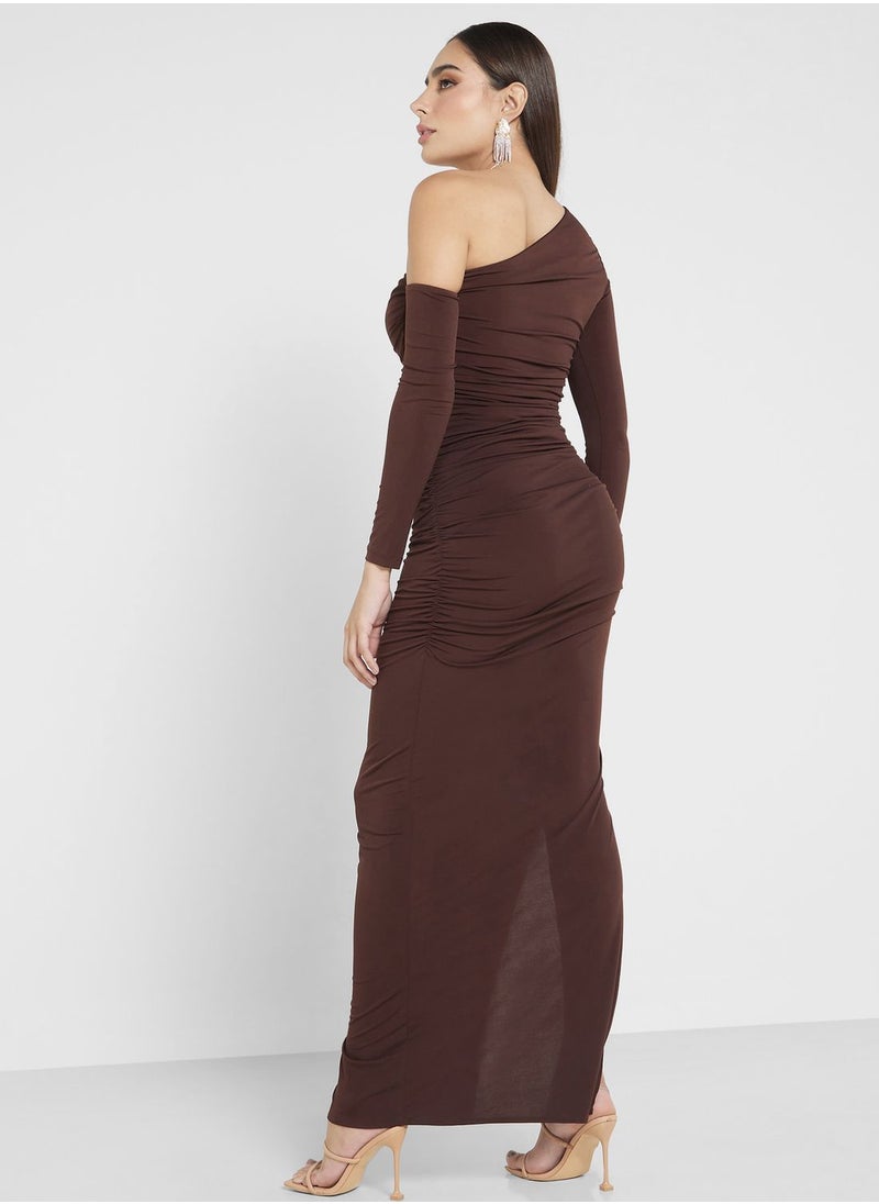 Ella Limited Edition - One Shoulder Bodycon Dress With Slit - Image 1