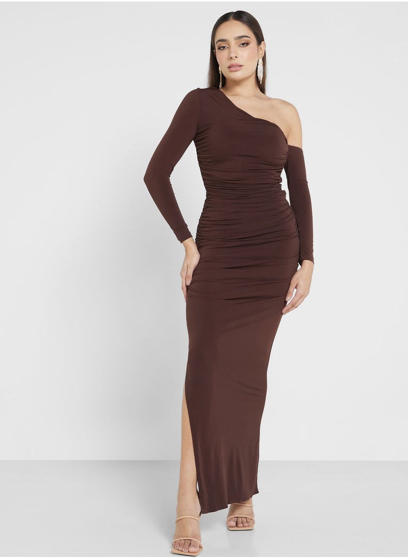 Ella Limited Edition - One Shoulder Bodycon Dress With Slit - Image 1