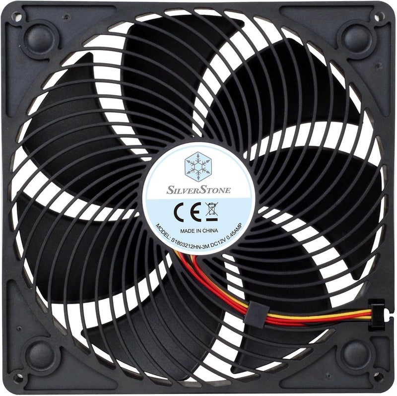 SilverStone SST-AP181 - Air Penetrator Computer Case Cooling Fan 180mm, High Airflow, black - Image 3