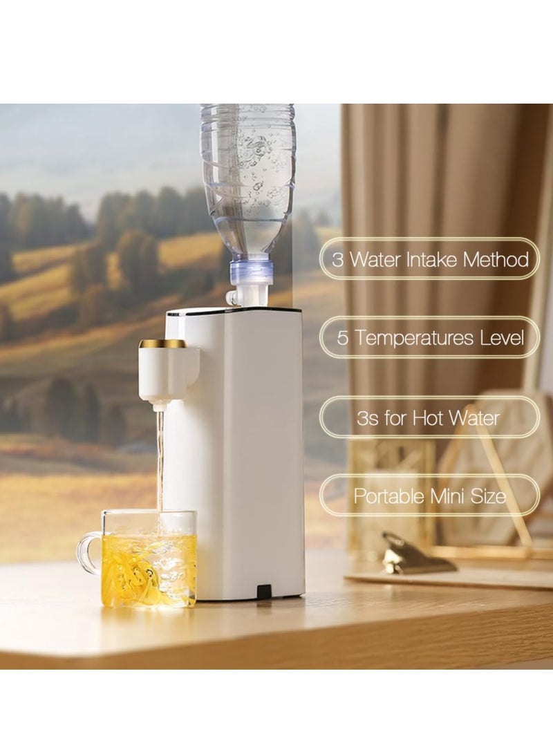 XiuWoo Mini Portable Instant Hot Water Dispenser, 2100W, 3s Quick Heating, 5 Adjustable Temperatures for Bottled Water, Suitable for travel, business trips, hotels, offices - Image 2