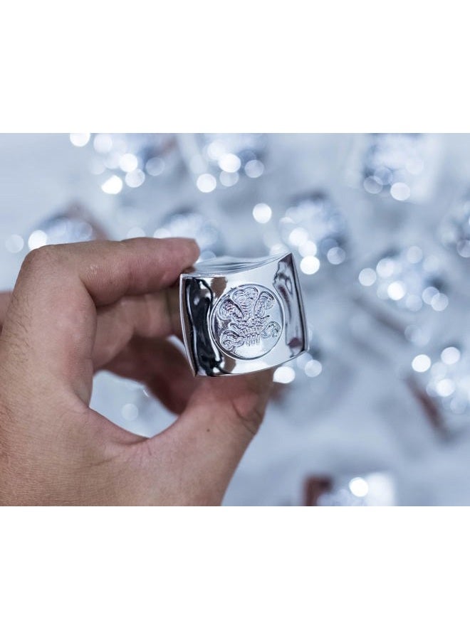 Royal Water Perfume Bottle Cap. Himalaya/Tabarome/Santal Original/Viking/Virgin Island Water Cap. Silver Square Plastic Cap. Fits 3rd Generation bottle - Image 2