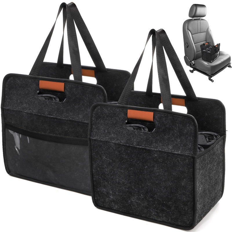 ZOOFOX 2 Pack Insulated Drink Carrier with Handle 6 Cup Portable Drink Carrier for Car Reusable Folding Coffee Cup Holder Bag for Daily Life Takeout Outdoors Travel - Image 2