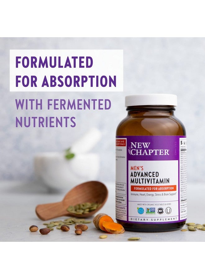 New Chapter Men Multivitamin Every Man Fermented With Probiotics + Selenium + B Vitamins + Vitamin D3 + Organic Nongmo Ingredients Ct 72 Count - Image 3